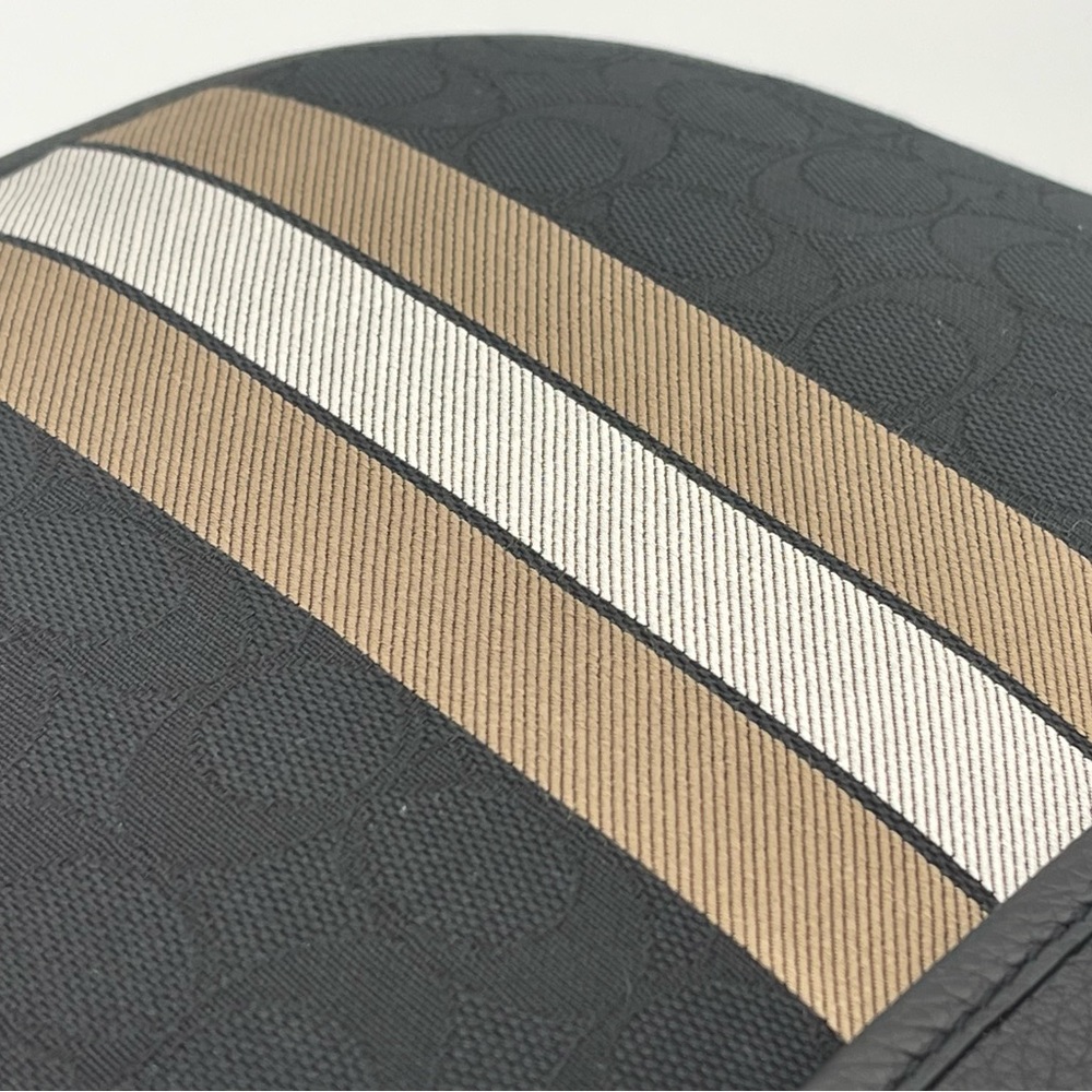 Coach Large  Backpack In Signature Jacquard With Varsity Stripe - Picture 10 of 14